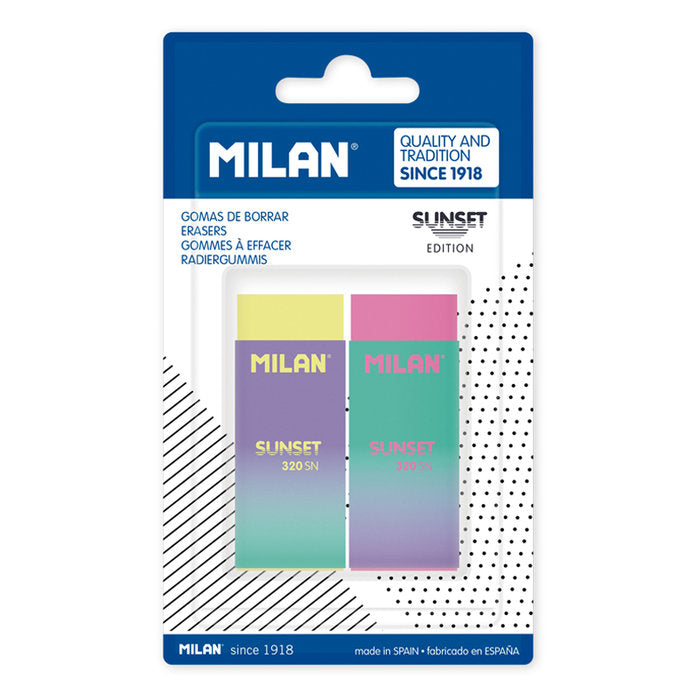 BLISTER 2 GOMAS NATA 320 EDICION SUNSET | MILAN | 1 UNIDAD | 8414034029586 Imagen principal del producto