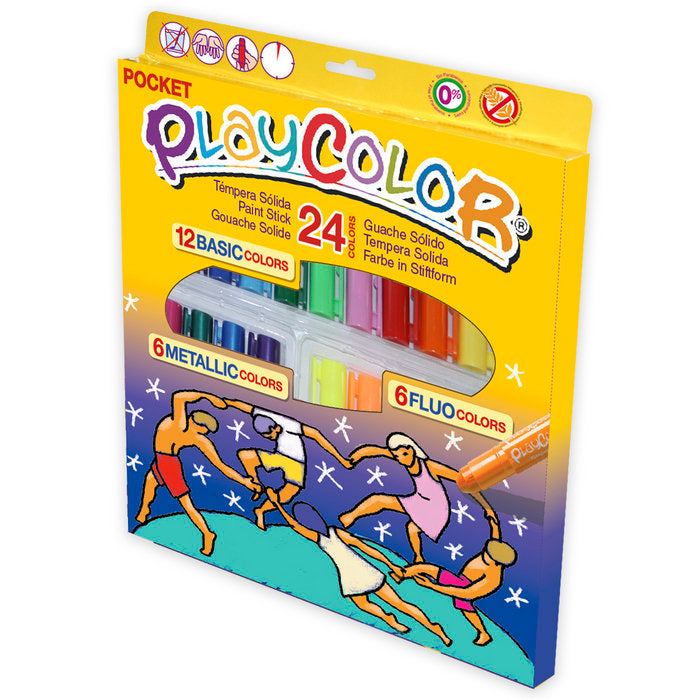 TEMPERA SOLIDA PLAYCOLOR POCKET 24 COLORES | 1 UNIDADES | (INSTANT)