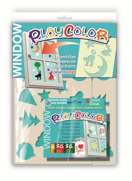 Pintura Cristales Playcolor Window Pack 6 Uds. + 2 Plan INSTANT Imagen principal del producto