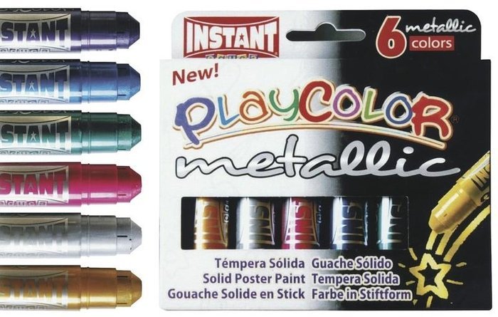 TEMPERA SOLIDA METALLIC ONE ESTUCHE 6 COLORES SURTIDOS | 1 UNIDADES | (INSTANT) Imagen principal del producto