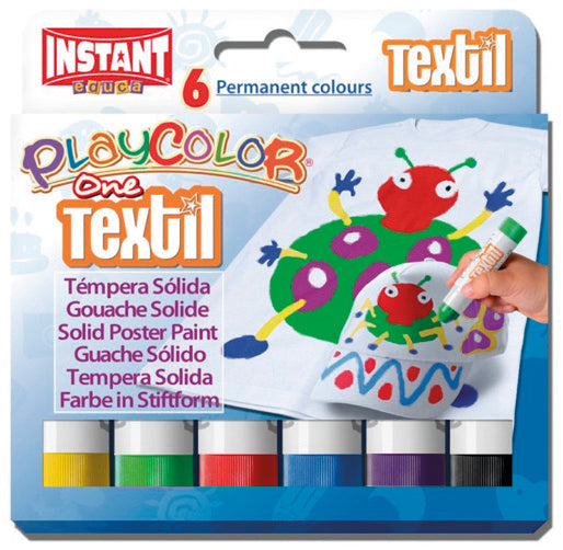 ✅ PINTURA PARA ROPA TEXTIL ONE ESTUCHE 6 COLORES SURTIDOS Imagen principal del producto