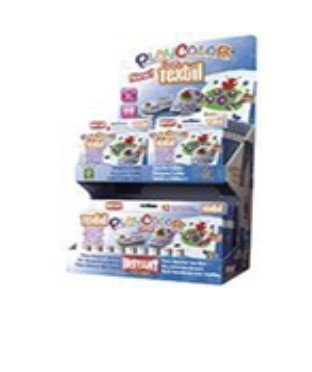 EXPOSITOR 18 TEMPERA SOLIDA PLAYCOLOR TEXTIL COLORES SURTID | 1 UNIDADES | (INSTANT)