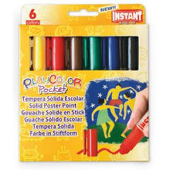 TEMPERA SOLIDA PLAYCOLOR POCKET ESTUCHE 6 COLORES SURTIDOS | 1 UNIDADES | (INSTANT)