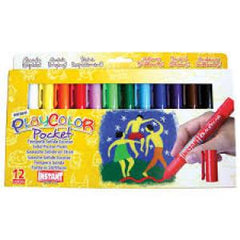 TEMPERA SOLIDA PLAYCOLOR POCKET ESTUCHE 12 COLORES SURTIDOS | 1 UNIDADES | (INSTANT)
