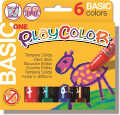 TEMPERA SOLIDA BASIC ONE ESTUCHE 6 COLORES SURTIDOS | 1 UNIDADES | (INSTANT)