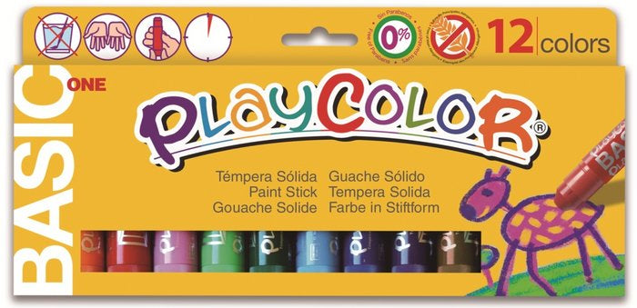 TEMPERA SOLIDA BASIC ONE ESTUCHE 12 COLORES SURTIDOS | 1 UNIDADES | (INSTANT) Imagen principal del producto