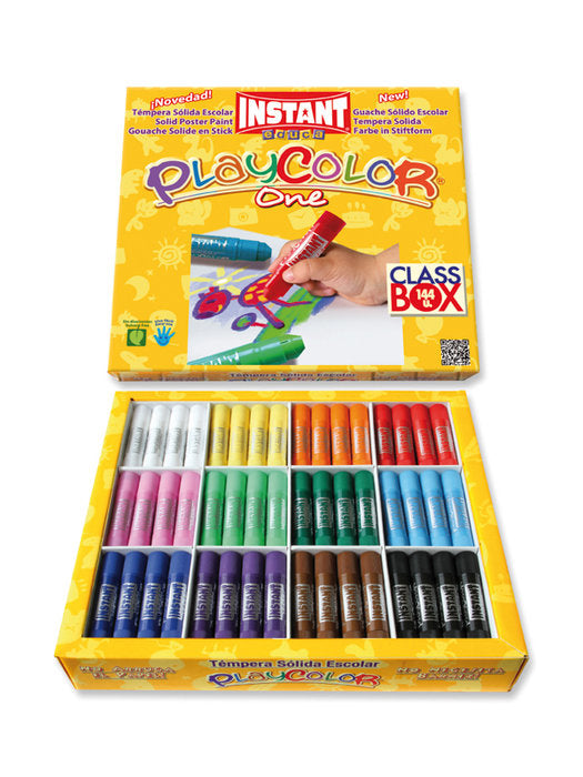 Caja 144 Colores Tempera Solida Playcolor One Imagen principal del producto