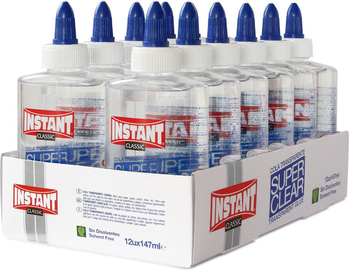 COLA TRANSPARENTE LIQUIDA INSTANT SUPERCLEAR 147 ML | 12 UNIDADES | (INSTANT) Imagen principal del producto