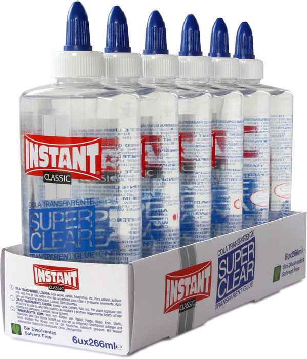 COLA TRANSPARENTE LIQUIDA INSTANT SUPERCLEAR 266 ML | 6 UNIDADES | (INSTANT) Imagen principal del producto