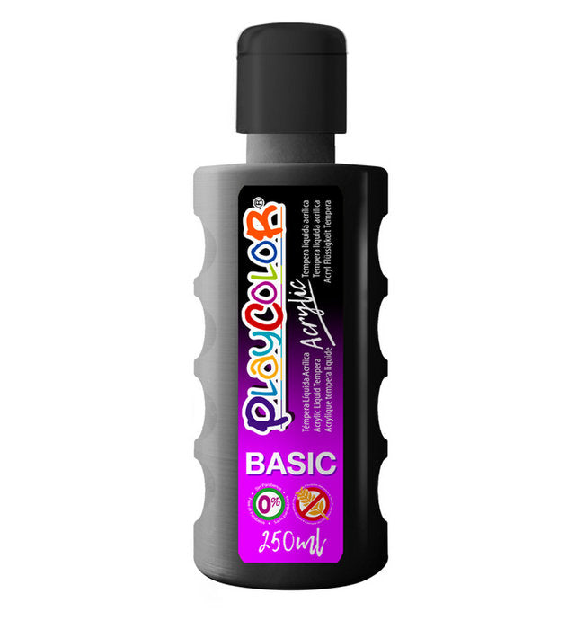 PINTURA PLAYCOLOR ACRYLIC BASIC 250 ML NEGRO | 1 UNIDADES | (INSTANT) Imagen principal del producto