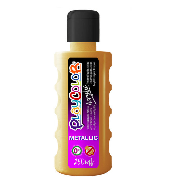 PINTURA PLAYCOLOR ACRYLIC METALLIC 250 ML ORO | 1 UNIDADES | (INSTANT) Imagen principal del producto