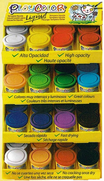 EXPOSITOR 48 TEMPERAS PLAYCOLOR LIQUID 40 ML | 1 UNIDADES | (INSTANT) Imagen principal del producto
