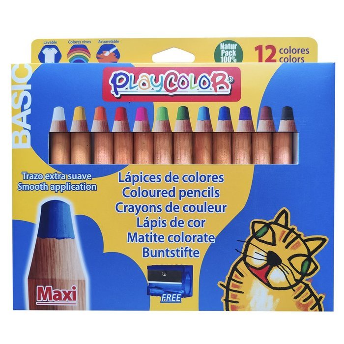 Lápiz Playcolor Maxi Basic 12 Colores INSTANT Imagen principal del producto