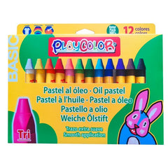 CERA AL OLEO PLAYCOLOR TRI BASIC 12 COLORES | 6 UNIDADES | (INSTANT)