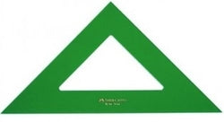 Escuadra técnica verde 21 cm Faber-Castell para dibujo