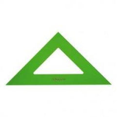 ESCUADRA FABER 16CM VERDE 566-16 | 5 UNIDADES | (FABER CASTELL)