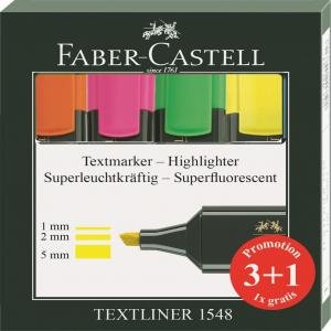 Expositor 22 Estuche Marcador Faber 1548 3+1 Colores Surtidos Faber Castell