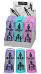 COMPAS FABER AJUSTE RAPIDO ADAPTADOR EXPOSITOR 15UDS PASTEL | 1 UNIDADES | (FABER CASTELL)
