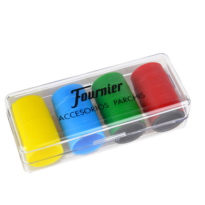FICHAS PARCHIS 4 CUBILETES | HERACLIO FOURNIER, S,A, | 1 UNIDAD | 8420707065133 Imagen principal del producto