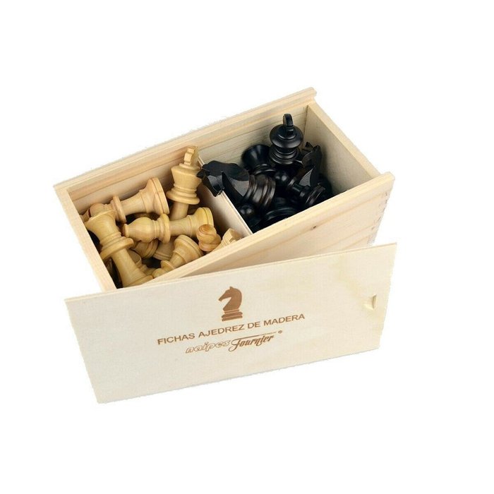 Fichas ajedrez madera Fournier pack 4 unidades Imagen principal del producto