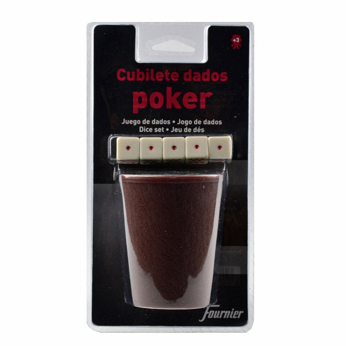 Cubilete Dados Poker Heraclio Fournier Pack 6 Imagen principal del producto