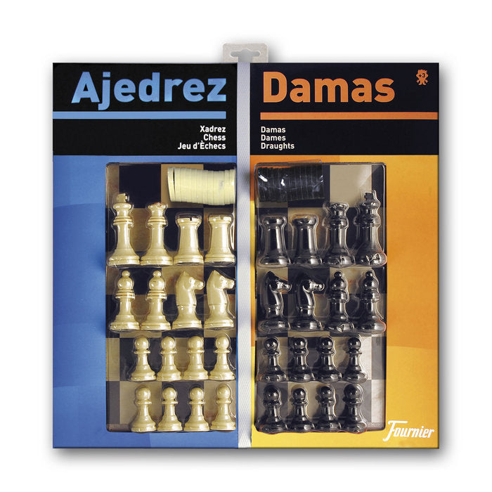 Tablero Ajedrez Damas con Accesorios Heraclio Fournier