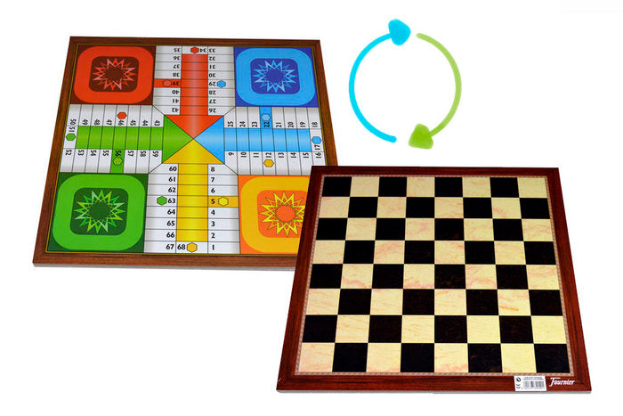 TABLERO GRANDE PARCHIS AJEDREZ 4 JUGADORES | HERACLIO FOURNIER, S,A, | 1 UNIDAD | 8420707300401 Imagen principal del producto