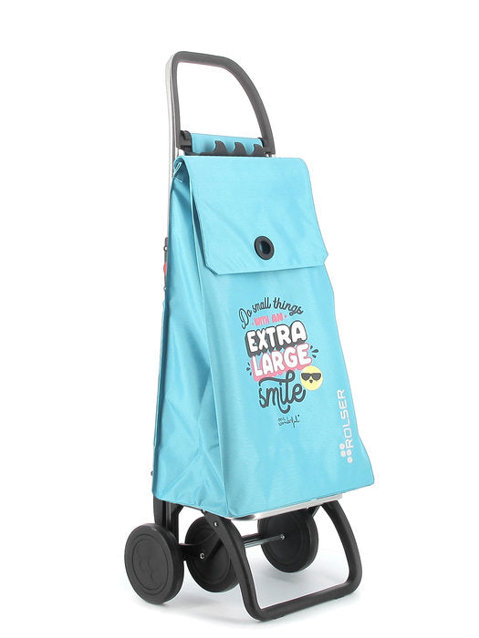 Carro compra 4 ruedas plegable Akanto Mr Wonderful Celeste ROLSER
