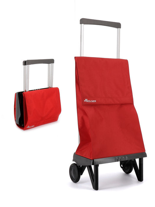 Carro Compra Bolso 2R Pleg Plegamatic Original Mf Rojo