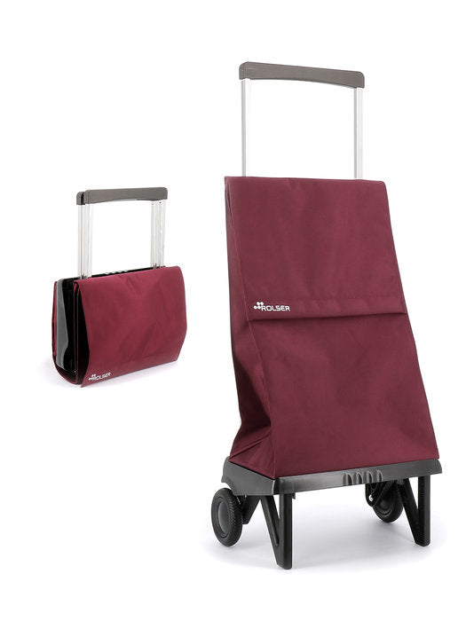 CARRO COMPRA TIPO BOLSO 2R PLEG PLEGAMATIC ORIGINAL BURDEOS | ROLSER Imagen principal del producto