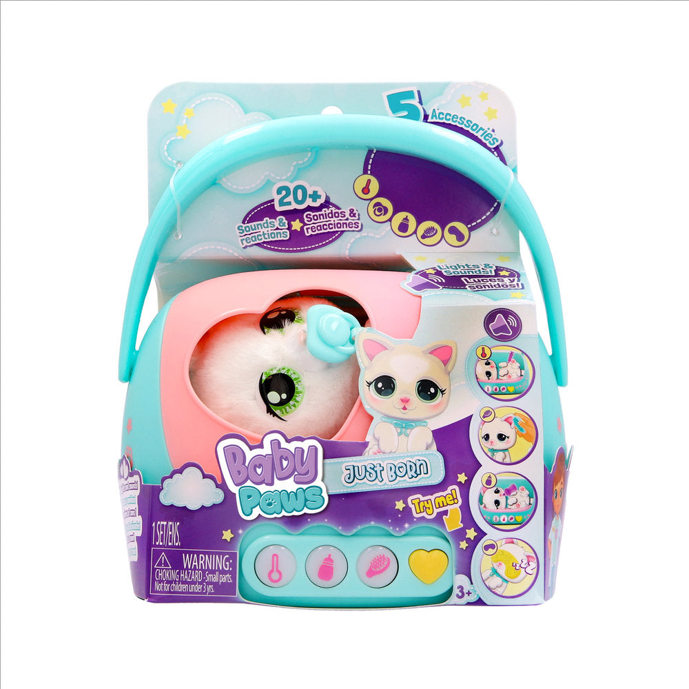 Baby Paws Just Born Gato IMC GAMES Juguete de Peluche Imagen principal del producto