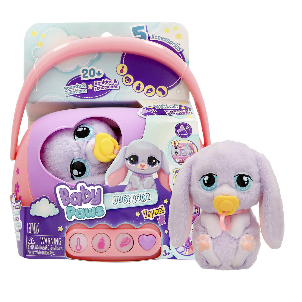 Baby Paws Just Born Conejo IMC GAMES Peluche 17 cm Imagen principal del producto