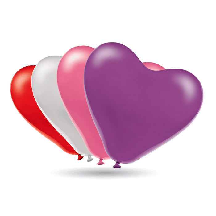 Bolsa 50 Globos Corazón Estándar Surtido Gran Festival