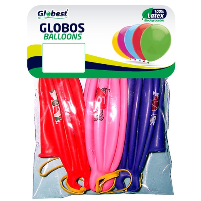 Bolsa Solapa 3 Globos Punchball 45 cm Impresos Surt. Gran Festival