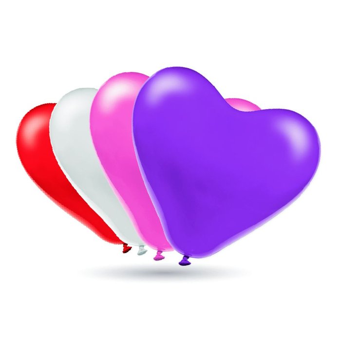 Bolsa solapa 10 globos corazones surtidos Gran Festival