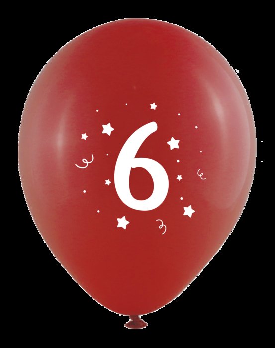 Globos 30 cm diámetro Bolsa-solapa 10 unidades Surtido Número 6 Gran Festival
