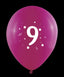 Globos 30 cm Ø Bolsa-solapa 10 unidades surtido número 9 Gran Festival