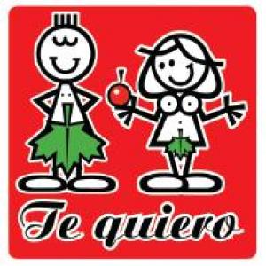 ETIQUETA ADHESIVA 250U TE QUIERO | 1 UNIDADES | (ARGUVAL, S,L,)