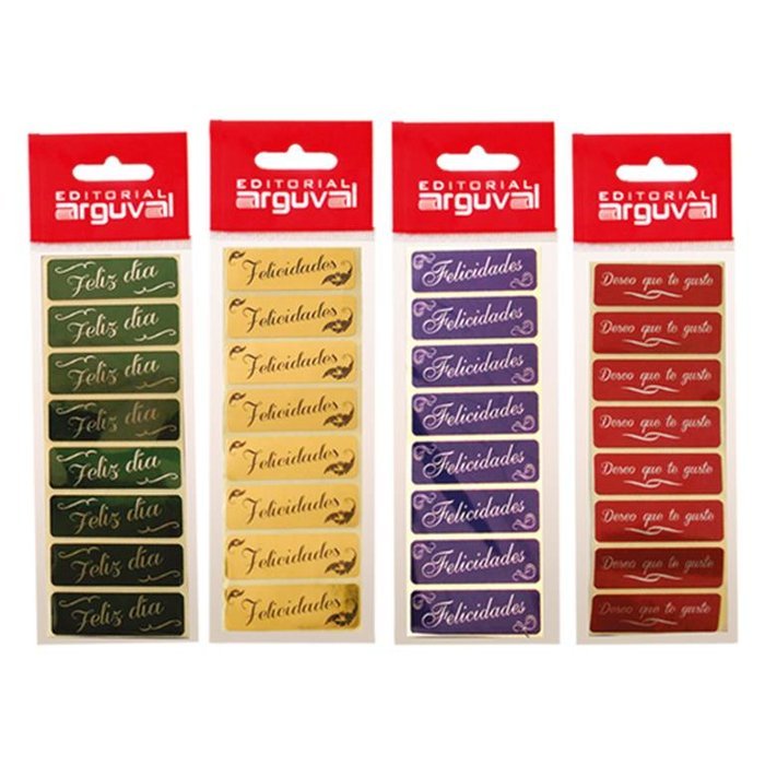 BLISTER 16 ETIQUETAS HOLOGRAFICAS MODELO ALEATORIO | 10 UNIDADES | (ARGUVAL, S,L,)