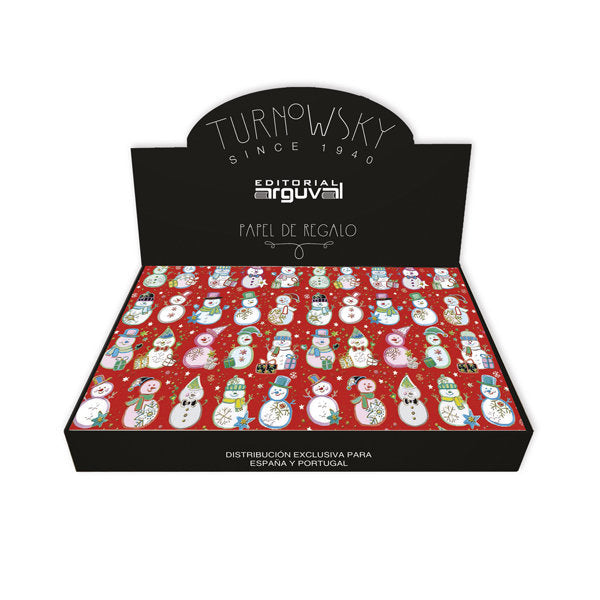 EXPOSITOR 100 PLIEGO PAPEL REGALO 50X70 NAVIDAD TURNOWSKY | ARGUVAL, S,L, | ENVASE 100 UDS. UNIDAD | 8421363398054