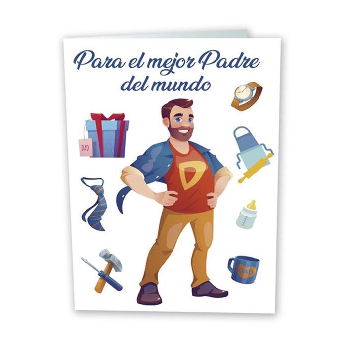 POSTAL SUPER PAPA 24X35CM | ARGUVAL, S,L, | ENVASE 5 UDS. UNIDAD | 8421363412323 Imagen principal del producto