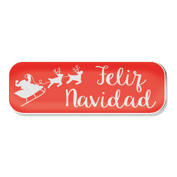 ROLLO 250 ETIQUETAS ROJAS FELIZ NAVIDAD | ARGUVAL, S,L, | 1 UNIDAD | 8421363412439 Imagen principal del producto
