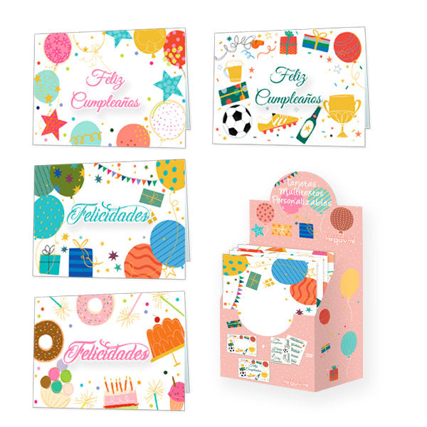 POSTAL MULTI TEXTOS PERSONALIZABLE 4 MODEL0S | ARGUVAL, S,L, | 1 UNIDAD | 8421363412491 Imagen principal del producto