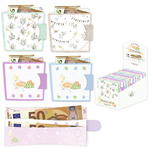 Billetero Cartera Comunión sin Texto Argüval Comunion Pack 48 unidades Imagen principal del producto