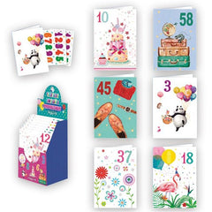 POSTAL CUMPLEAÑOS PERSONALIZABLE 48 UNIDADES | ARGUVAL, S,L, | ENVASE 48 UDS. UNIDAD | 8421363443440