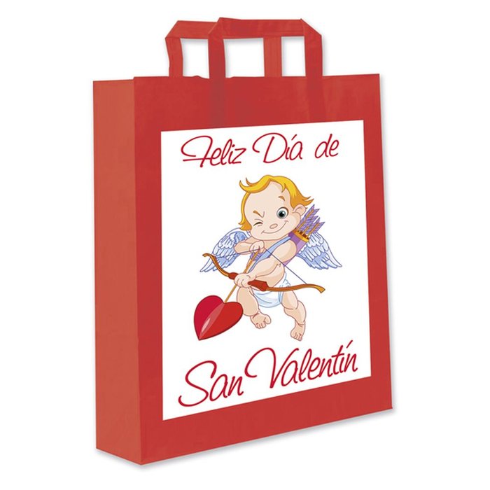 BOLSA PAPEL REGALO SAN VALENTIN 37X32X12 | ARGUVAL, S,L, | 1 UNIDAD | 8421363465787