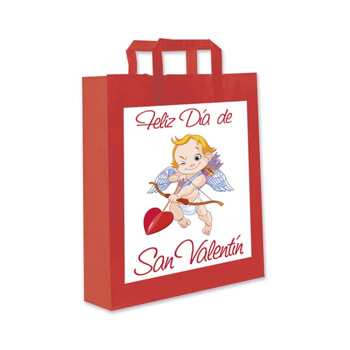BOLSA REGALO PAPEL SAN VALENTIN CUPIDO 25X9X34 | ARGUVAL, S,L, | 1 UNIDAD | 8421363465817