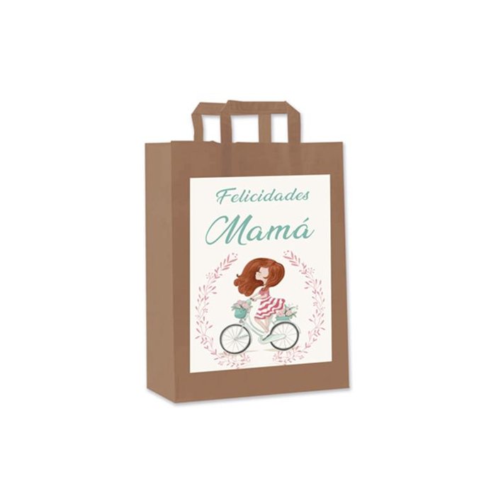 BOLSA REGALO PAPEL KRAFT MAMA 12U | ARGUVAL, S,L, | 1 UNIDAD | 8421363467187 Imagen principal del producto