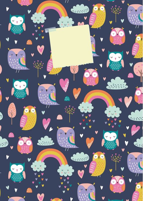 Cuaderno A6 Buhos 64 Hojas Lisas ARGUVAL
