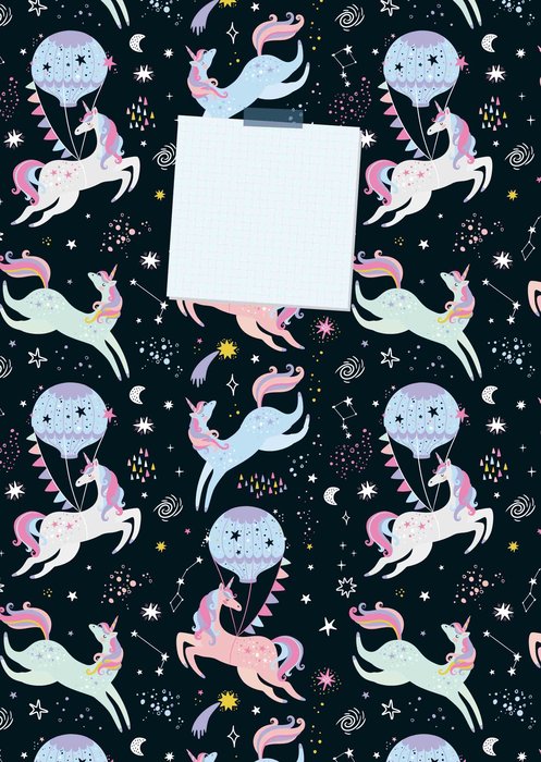 Cuaderno A6 Unicornios 64 Hojas Lisas Arguval Imagen principal del producto